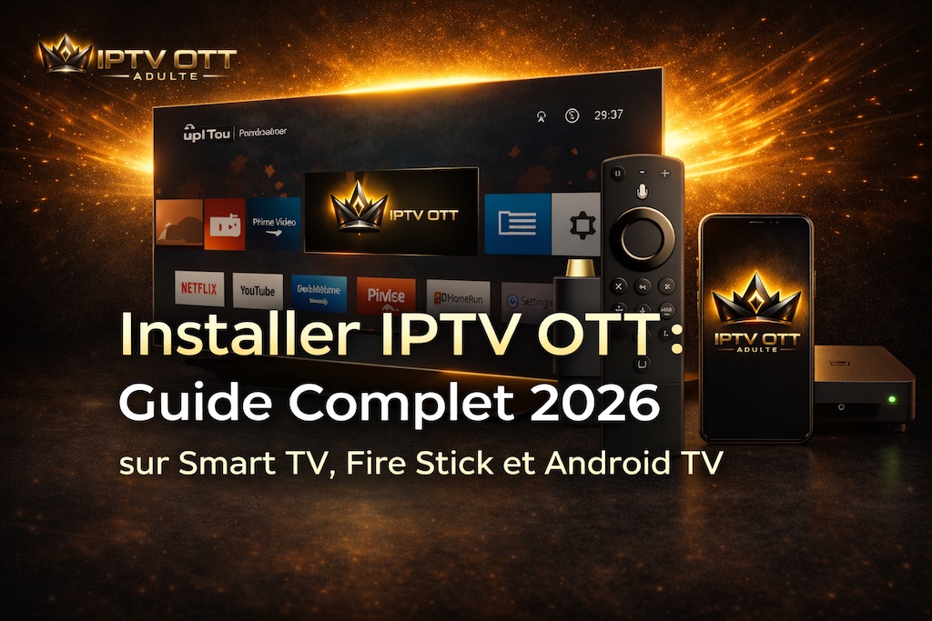 Installer IPTV OTT sur Smart TV, Fire Stick et Android TV - Guide complet 2026